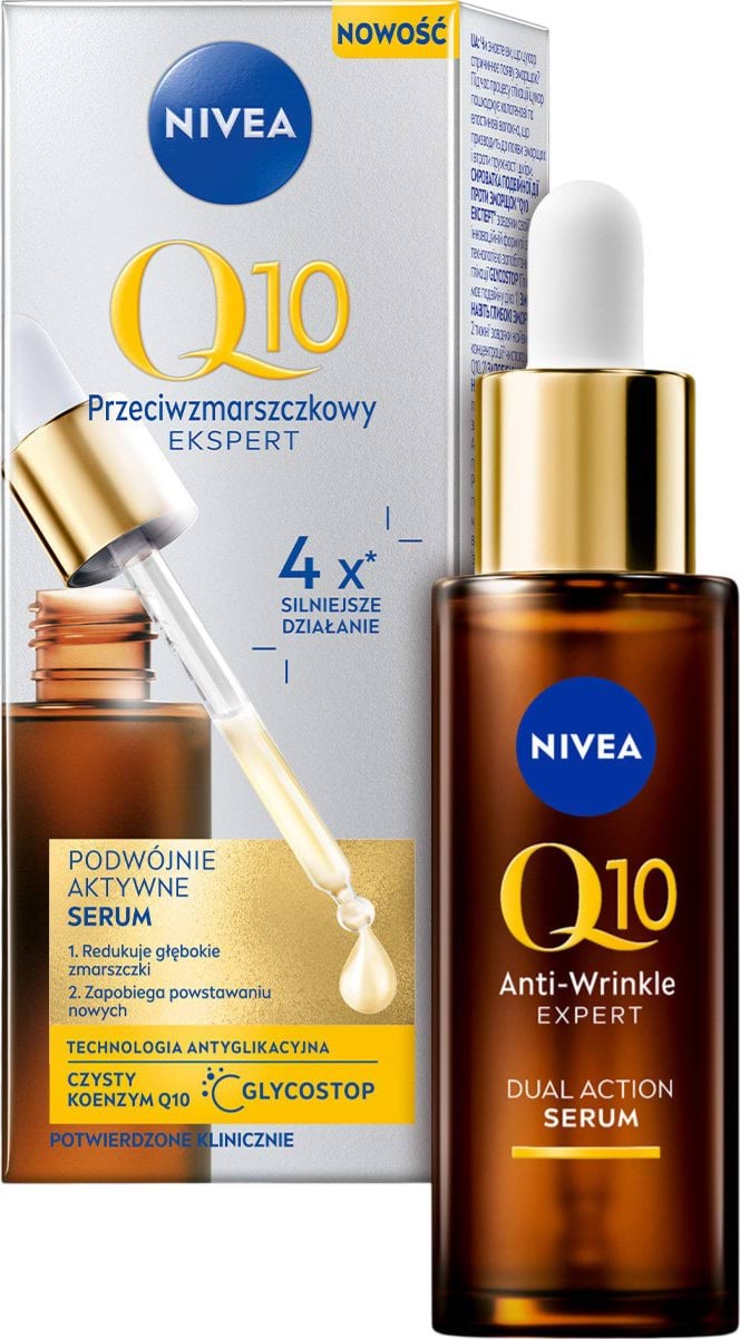Сироватка для обличчя NIVEA Q10 проти зморшок подвійної дії 30 мл