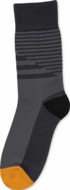 Шкарпетки чоловічі класичні Shagal з контрастним носком розмір 25-27 сірий