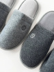 Тапочки домашние войлочные мужские Twins HS-OZ LAMA с вышивкой серые (UA) размер 42-43 фото 7