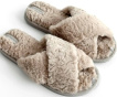 Тапочки домашние женские Twins HS меховые перекрестки beige (X) размер 36/37 фото 5