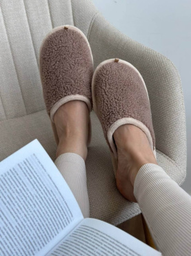 Капці домашні жіночі Twins HS-OZ коричневі YETI розмір 38-39 фото 4