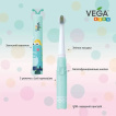 Электрическая детская звуковая зубная щетка VEGA kids vk-500p розовая фото 9