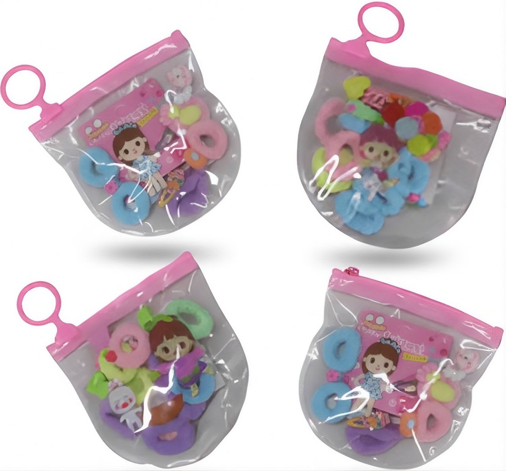 Набір для волосся дитячий Violetta (6 крабиків + 10 резинок), (CH-SPR-25-48) 1 шт