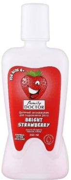 Ополіскувач для ротової порожнини дитячий Family doctor  Bright strawberry 360 мл