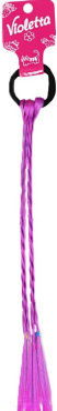 Детская резинка для волос Violetta с цветными косичками 1 шт.