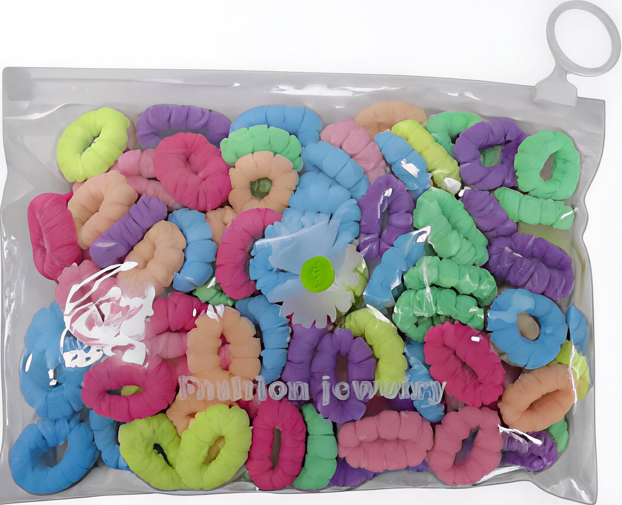 Набор резинок для волосся Violetta (CH-SPR-25-38) дитячі 100 шт.