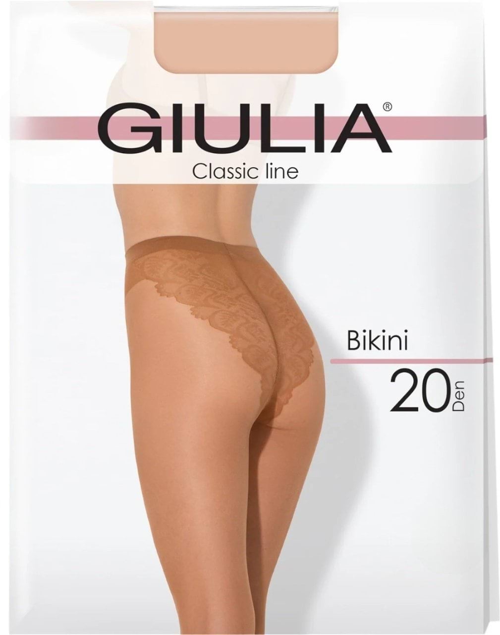Колготки Giulia Bikini 20 Den з ажурними трусиками відтінок Diano р. 5