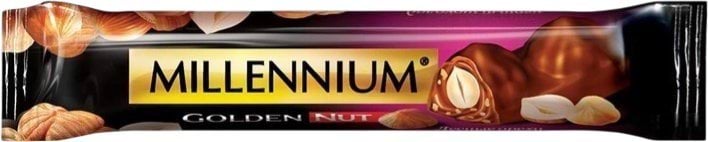 Шоколад Millennium Golden Nut чорний з цільними лісовими горіхами 40 г