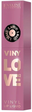 Помада для губ Eveline Vinylove Vinyl Lip Liquid 03 Bestie ультрастійка із вініловим фінішем 4 мл