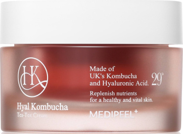 Ампульный крем Medi-Peel Hyal Kombucha Tea-Tox Cream увлажняющий с комбучей 50 мл