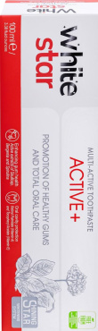 Зубна паста White Star Active + відбілююча комплексний догляд 100 мл фото 2