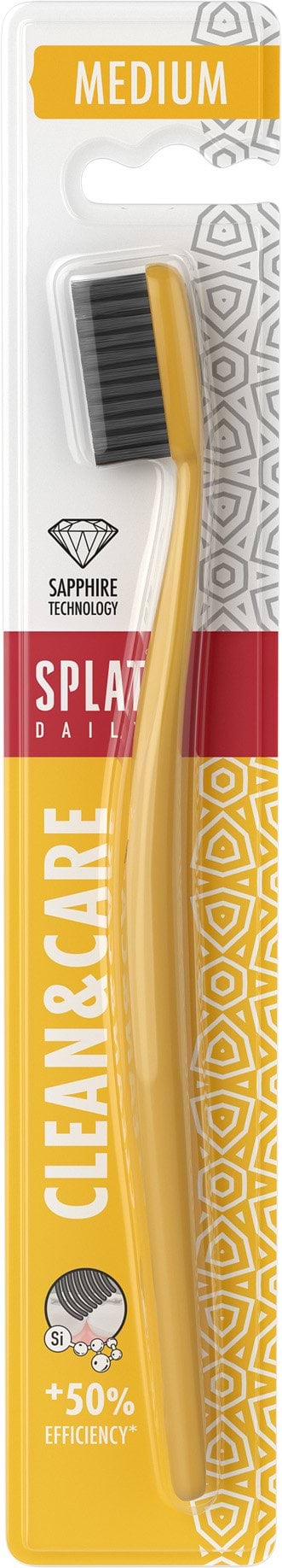 SPLAT Зубна щітка Daily середня жорсткість жовта, 1 шт.