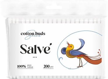 Ватні палички Salve пакет 200 шт.