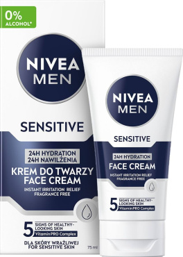 Увлажняющий крем NIVEA MEN для чувствительной кожи 75 мл фото 1