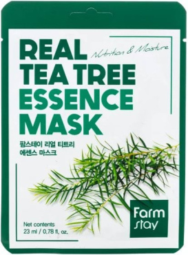 Маска тканевая для лица FarmStay Real Tea Tree Essence Mask с чайным деревом 23 мл фото 1