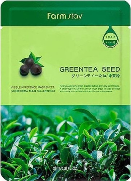 Маска тканинна для обличчя FarmStay Visible Difference з екстрактом зеленого чаю 23 мл