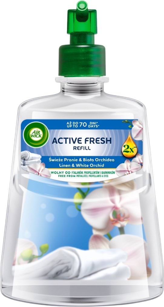 Air Wick Освіжувач повітря змінний балон Ранкова свіжість та квіти орхідеї, 228 мл