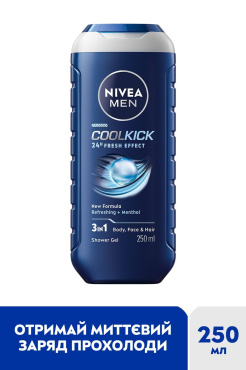 Гель для душа NIVEA MEN Cool Kick 250 мл фото 1