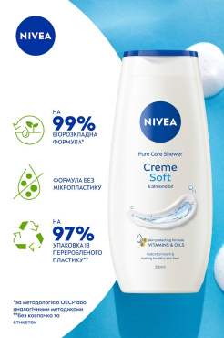 Гель-уход для душа NIVEA Крем Софт 250 мл фото 3
