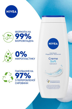Гель-уход для душа NIVEA Крем Софт и миндальное масло 500 мл фото 4