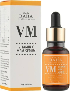 Освітлювальна сироватка Cos De Baha з вітаміном C Vitamin C MSM Serum 30 мл фото 1
