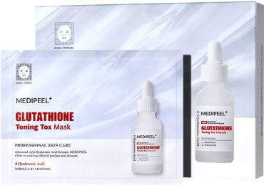 Тканевая маска для лица Medi-Peel Glutathione Toning Tox Mask отбеливающая тонизирующая 25 мл фото 5