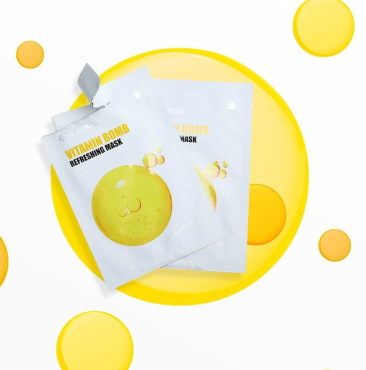 Тканинна маска для обличчя Medi-Peel Vitamin Bomb Refreshing Mask тонізувальна 25 мл фото 3