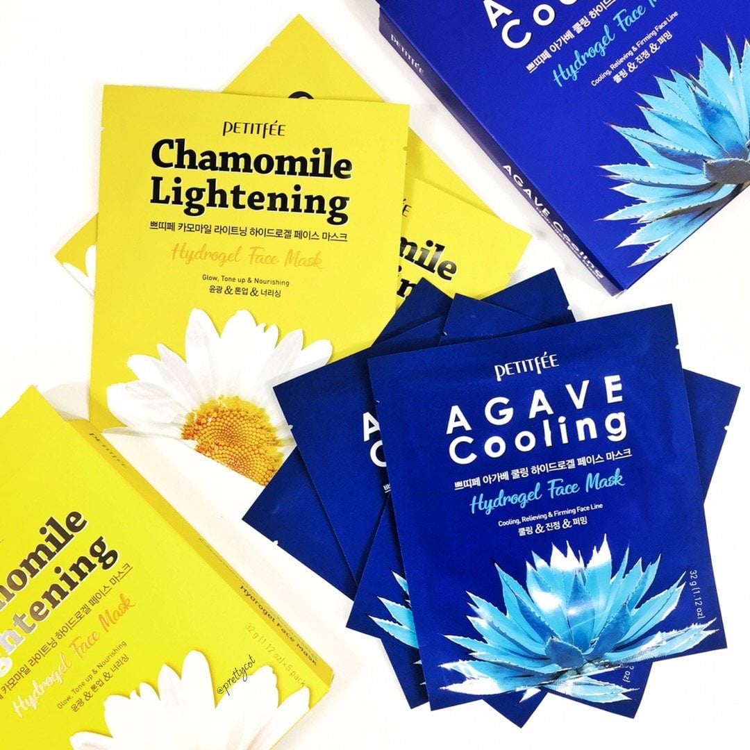 Маска для обличчя Petitfee Agave Cooling Hydrogel Face Mask гідрогелева охолоджувальна 32 г