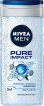 Гель для душа NIVEA MEN Pure Impact 3 в 1 для тела, лица и волос 250 мл