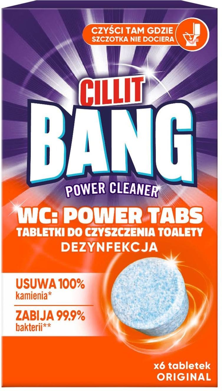 Cillit Bang Таблетки для чищення унітаза Оригінальні, 6 шт.