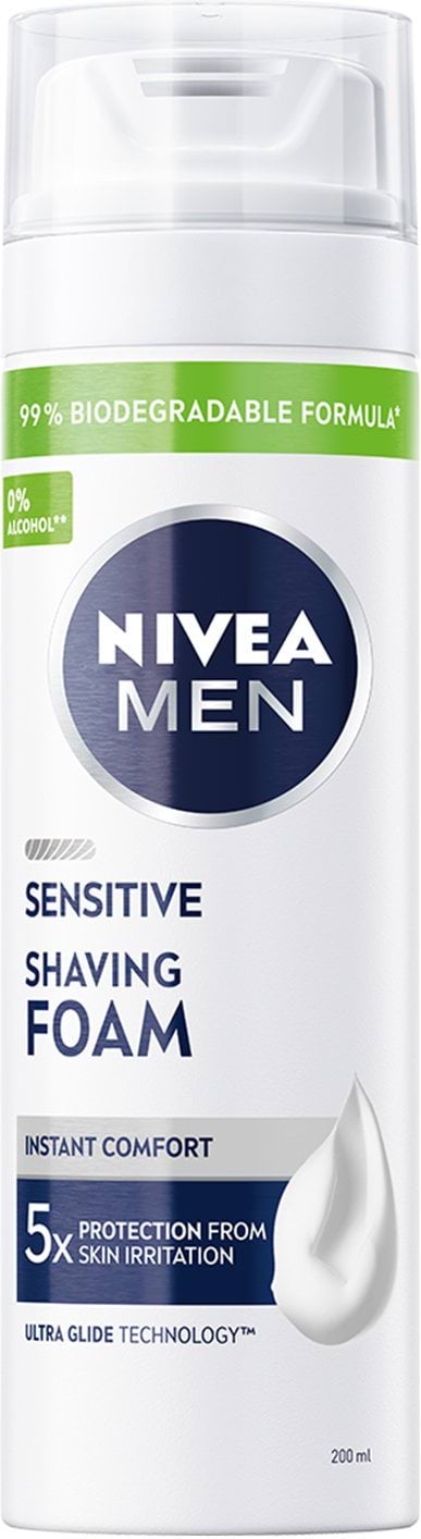 Піна для гоління Nivea Men для чутливої шкіри 200 мл