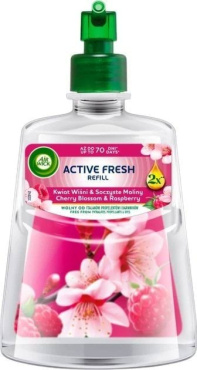 Змінний флакон до Air Wick Active Fresh Цвіт вишні та свіжість малини 228 мл