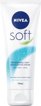 Освежающий увлажняющий крем NIVEA Soft для лица, рук и тела 75 мл фото 8