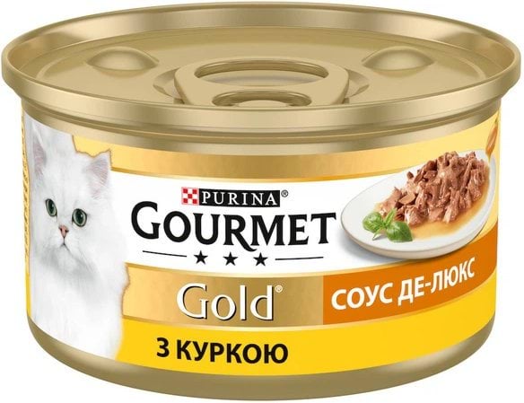 Корм для котів Gourmet Gold Соус де-люкс курка 85 г