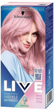 Крем-краска для волос Schwarzkopf Live Pretty Pastels P123 Rose Gold фото 8