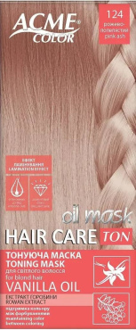 Тонуюча маска для волосся Acme Color Hair Care Ton oil mask відтінок 124 рожево-попелястий 30 мл фото 6