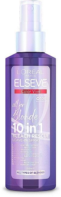 Незмивний спрей 10 в 1 L'Oreal Paris Elseve Експерт Кольору Purple для фарбованого або мелірованого волосся 150 мл фото 1