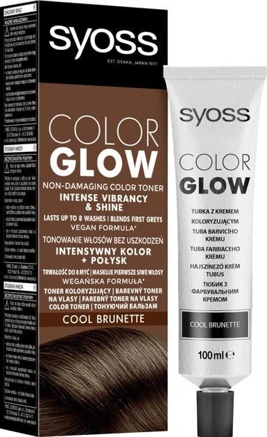 Тонуючий бальзам без аміаку для волосся SYOSS Color Glow Холодний Каштановий 100 мл