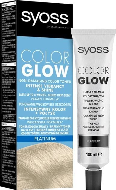 Тонуючий бальзам SYOSS Color Glow без аміаку Платиновий Блондин 100 мл