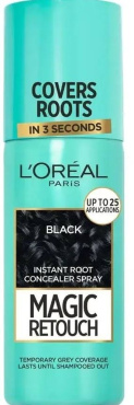 Тонирующий спрей для волос L'Oreal Paris Magic Retouch 75 мл Черный фото 5