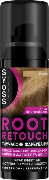 Тонувальний спрей Syoss Root Retoucher для зафарбовування відрослих коренів і сивини Русявий 120 мл