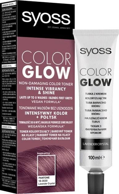 Тонирующий бальзам без аммиака для волос SYOSS Color Glow Лепестки Лаванды 100 мл