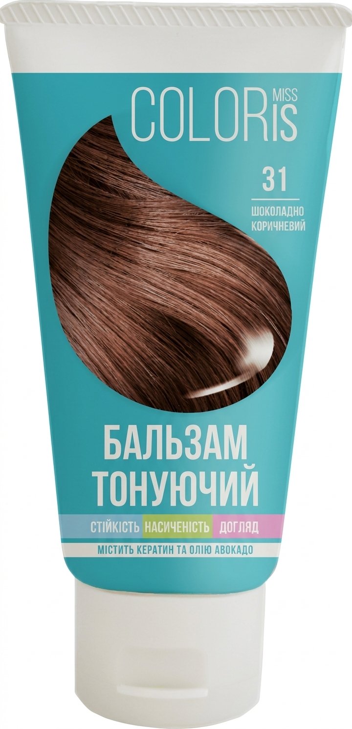 Miss Coloris Бальзам тонуючий для волосся Шоколадно-коричневий №31, 150мл