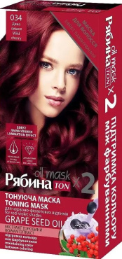 Маска для волос Тонущая Рябина Acme Color TON Oil Mask №034 Дикая вишня DUO PAK 60 мл фото 5