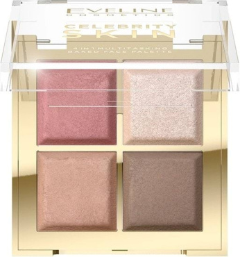 Палетка для контурінгу Eveline Cosmetics Celebrity Skin 4 в 1 багатофункціональна 16 г