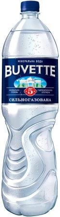 Buvette вода мінеральна №5 лік.-столова сильногаз., 1,5л