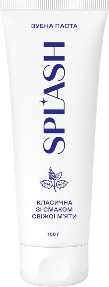 Зубна паста Splash Класична зі смаком Свіжої м'яти 100 г