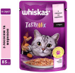 Корм для кошек Whiskas Tasty Mix влажный с лососем и морковью в соусе 85 г фото 1