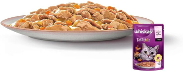 Корм для кошек Whiskas Tasty Mix влажный с лососем и морковью в соусе 85 г фото 4
