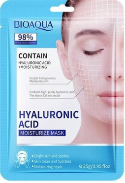Тканинна маска для обличчя Bioaqua Hyaluronic Acid Moisturize Mask з гіалуроновою кислотою 25 г